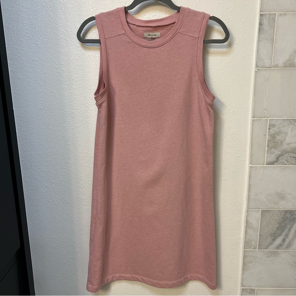 Madewell Muscle Tank Sweatshirt Dress